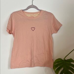 LIFE IS GOOD Pink Heart Women's Tee